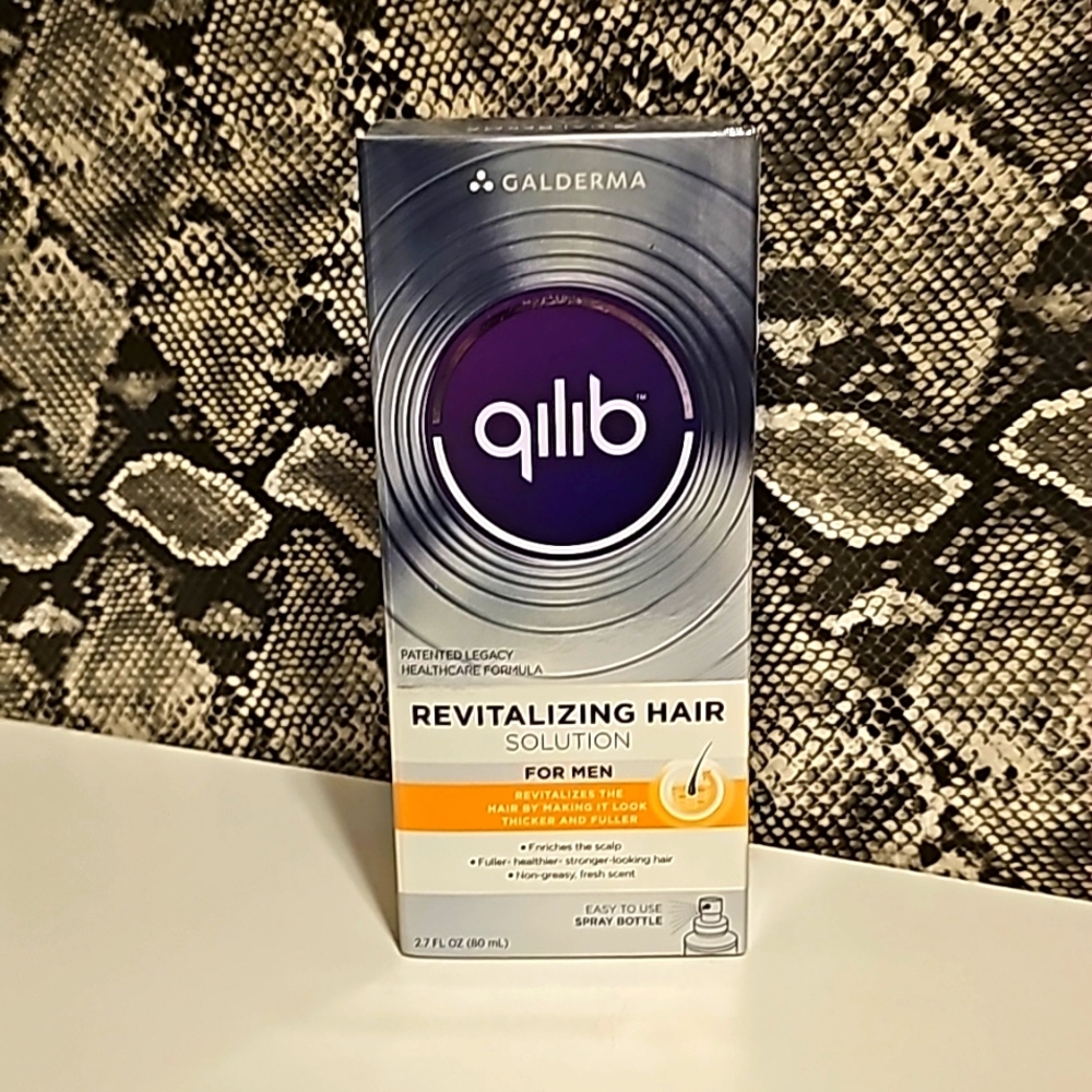 Qilib, Revitalizing Hair Solution for Men. Spray Form. 2.7 FL oz